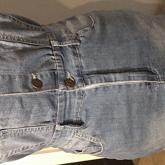 A-6 Denim Mini dress sz medium  Mebon machine  jeans - Picture 13 of 15